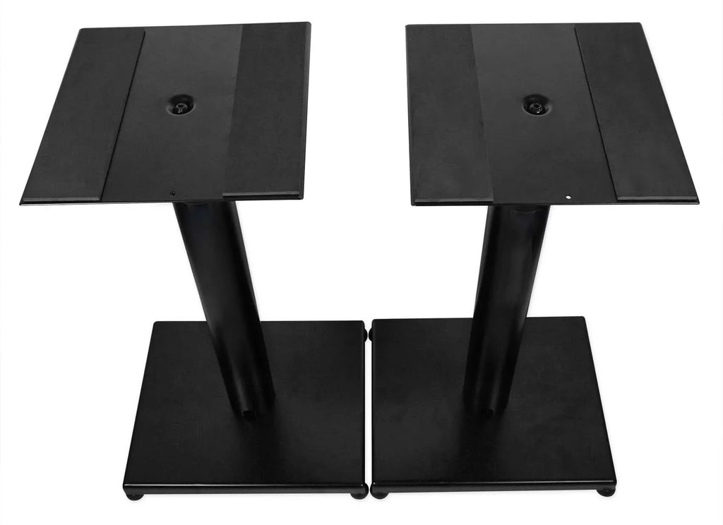 Bookshelf Studio Speaker Black Steel Monitor Stands and Rockville - 29" Pair RS29B