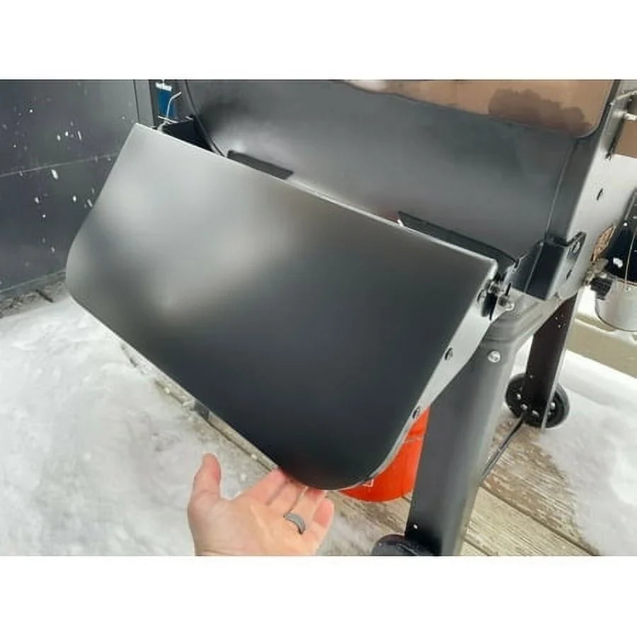 24" PGFS24 Camp Folding Chef Shelf Steel All Powder Shelf Coated Replaces Black Grills for Kojem Grille Front Pellet