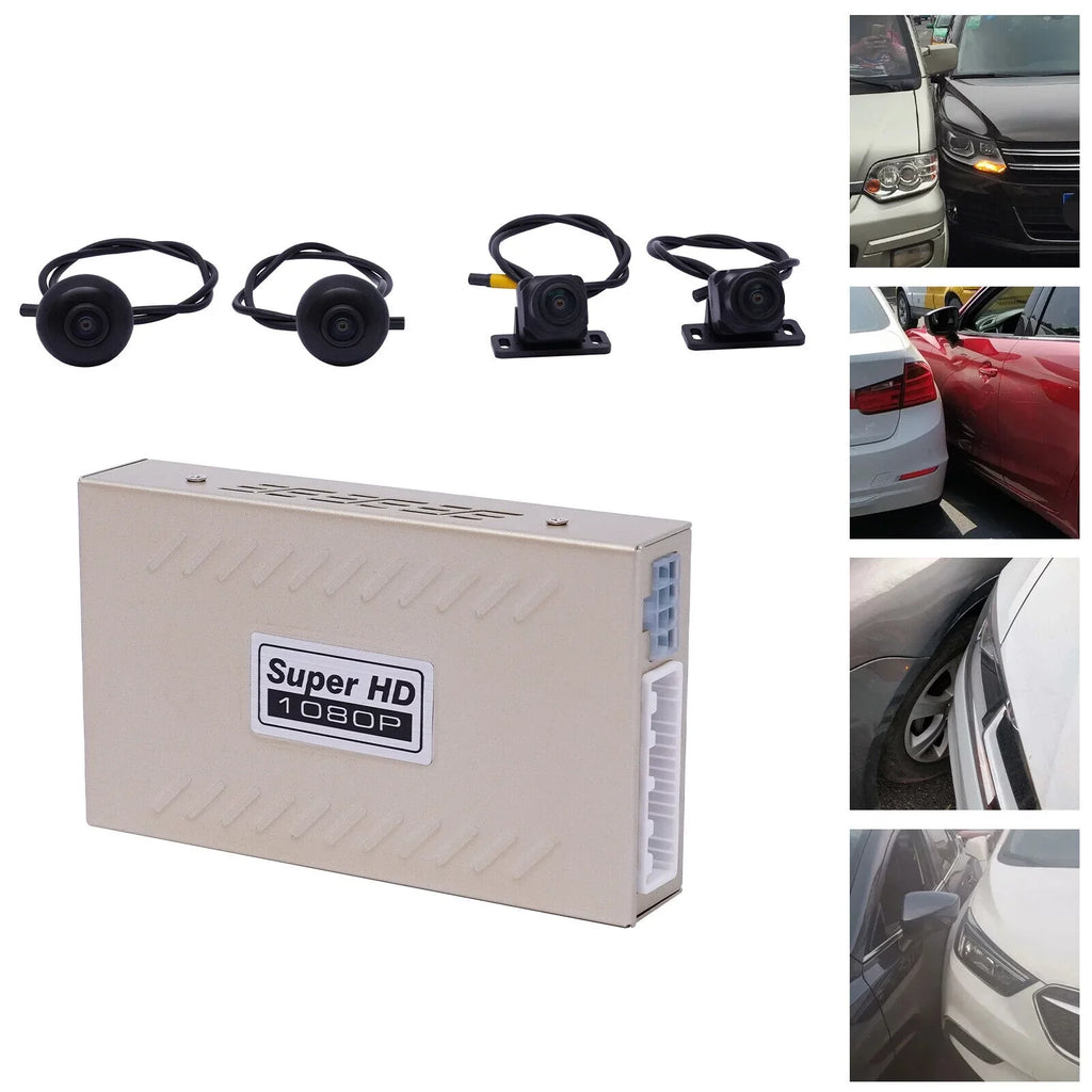 Recording Night System 4-Camera 1080P Bird Kit 360° Recorder View ZhdnBhnos Rear Panoramic View Vision Car