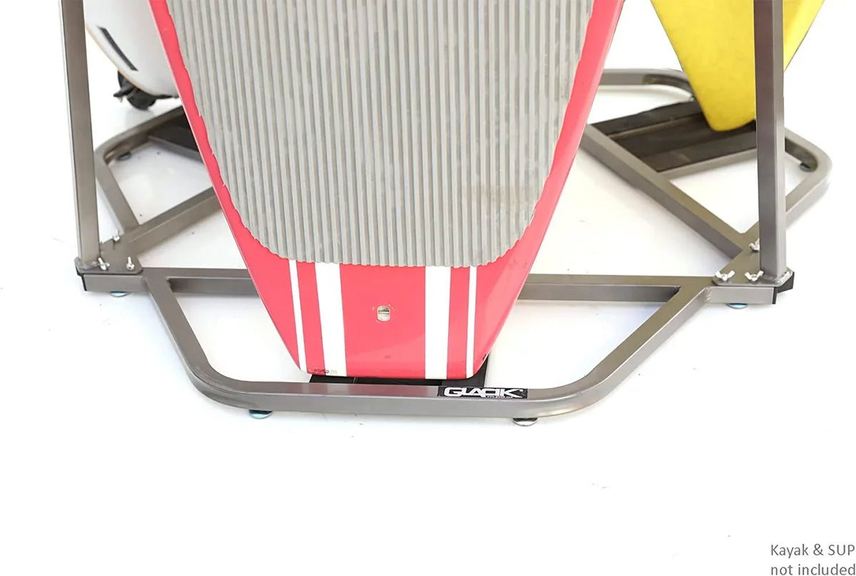 in. Grey Paddle Boards, Glacik 3 & Vertical 27.5 Storage Rack for Kayak