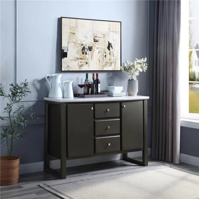 Server, Oak 54 Madan x Furniture in. Gray x Acme 18 36