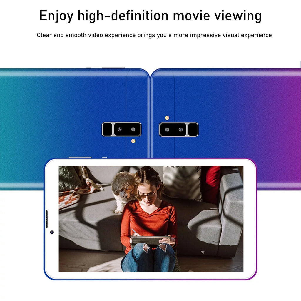 Function Communication Bluetooth Learning Tablet Definition Call Video Voice Tablet High Screen 7 Android Game WiFi 8 lulshou Core Card Inch