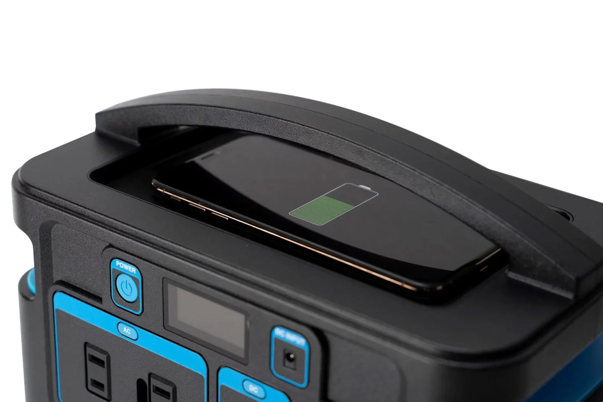 Pulsar Display with Wireless Station Lithium-Ion (518Wh and 500 Watt Portable Power Capacity) Charging Pad
