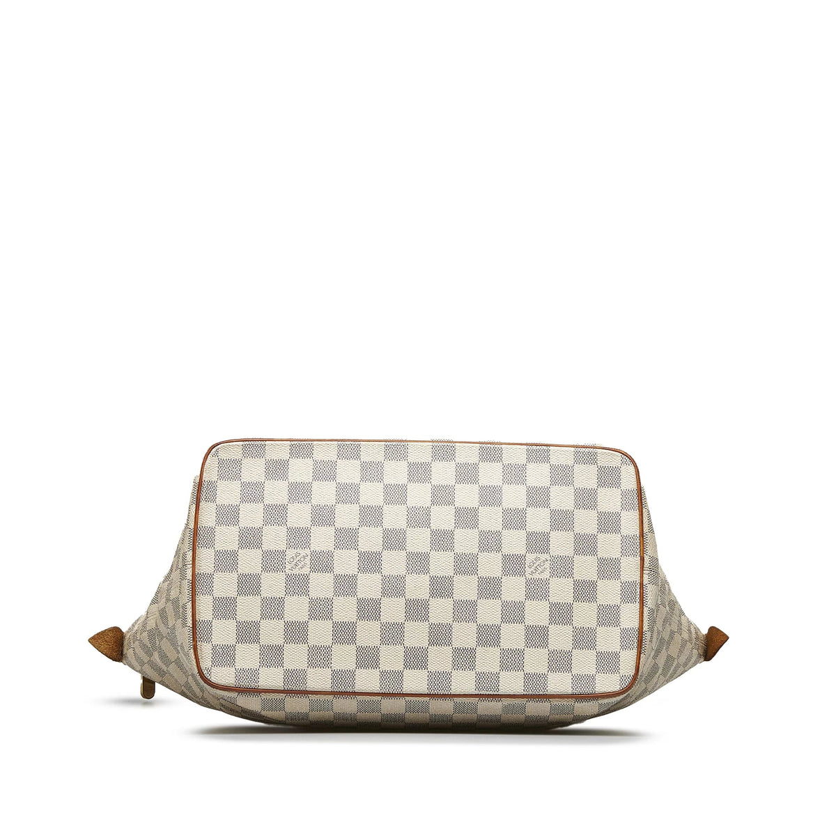 Bag Unisex Vuitton (Good) Azur Tote Louis White Pre-Owned Damier Canvas Authenticated Saleya