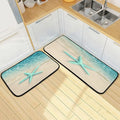 Perfect Kitchen 20x28inches Wave Home and Bedroom Washable + Living Ocean Gift Entryway Carpet Moisture Mats 20x47inches Floor Room Rug Runner for Rugs Starfish Beach Sea Area Decor