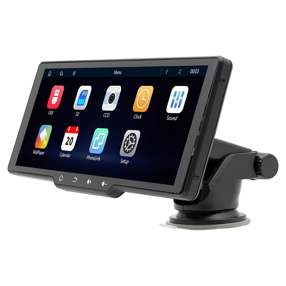 Car Portable Car Camera Auto Video Recorder Car Player Dcenta 10.26in Rearview MultiMedia Car Multi-language Mobilephone Camera CarPlay Camcorder Control Wireless