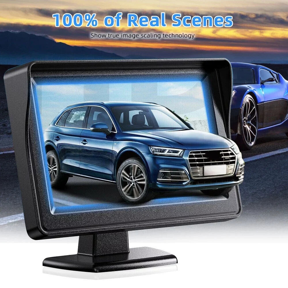 Installation One Easy Cars, Suvs Trucks, Power 4.3 Rear Camera Grid Night Camera Vision Use for Lines Backup Camera Car Moistureproof 8 Backup 720P Backup Reverse/Continuous Pickups, Inch System