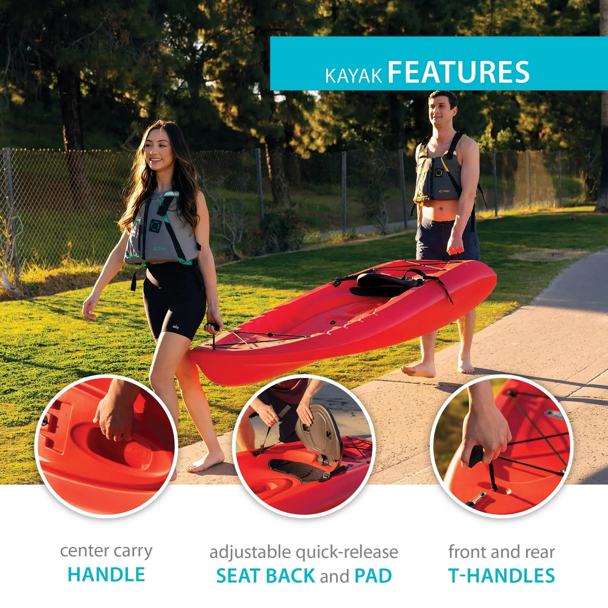 (91234) Kayak, 101 Fire Lifetime Red Hydros