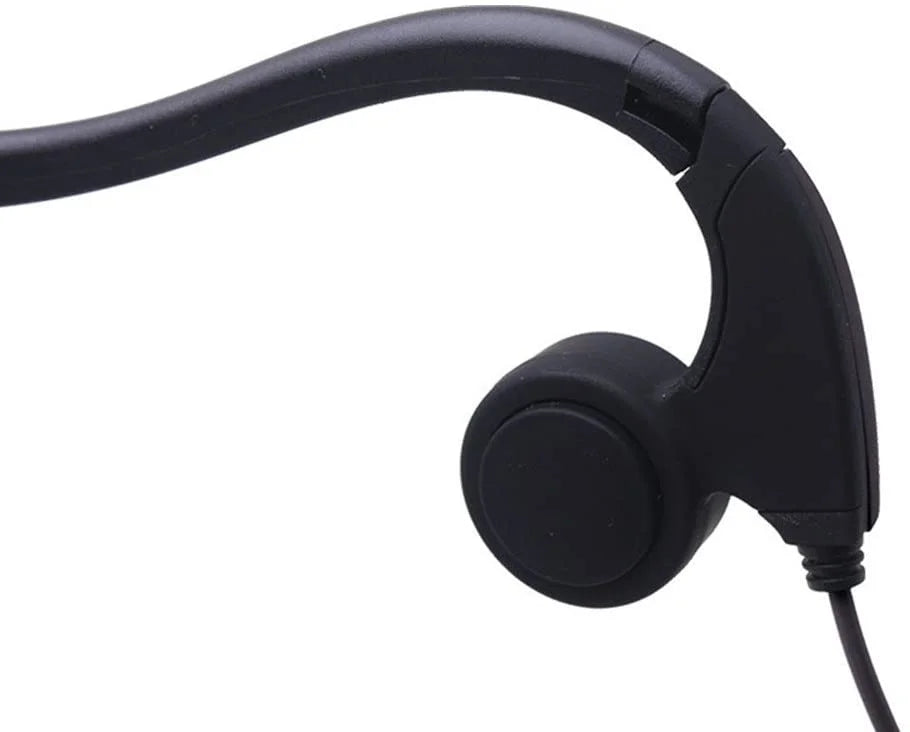 Noise Bone Headphones Cancelling Conduction with Connector 3.5mm Headphones Sweat Wired Defensive