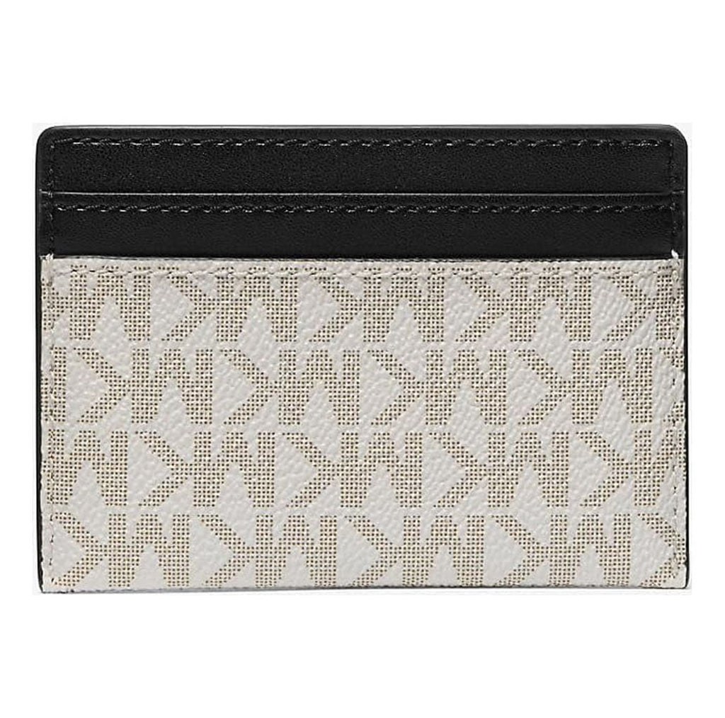 Holder Kors Vanilla/Black Leather Large Reed - Card Michael