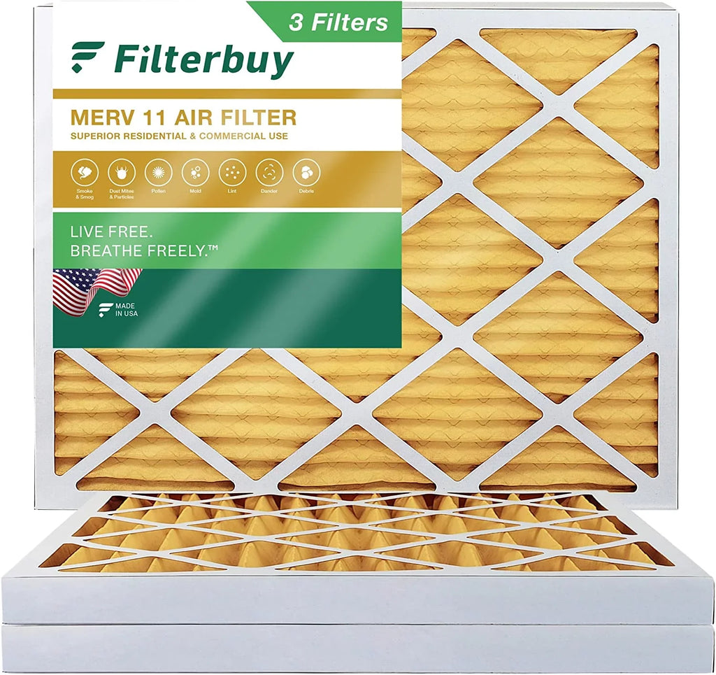 Furnace (3-Pack) Filters 16x18x2 Air Filterbuy 11 Pleated