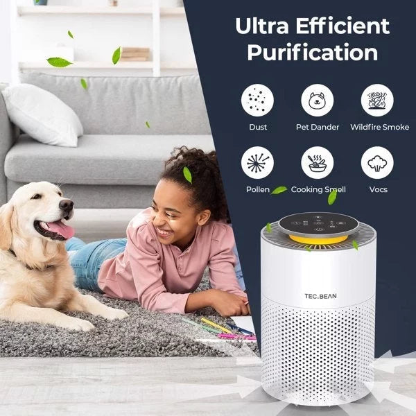 for Desk; Night True . H13 Office Purifiers White Light; JH50G-M; with Bedroom Filter Adjustable Air Air for