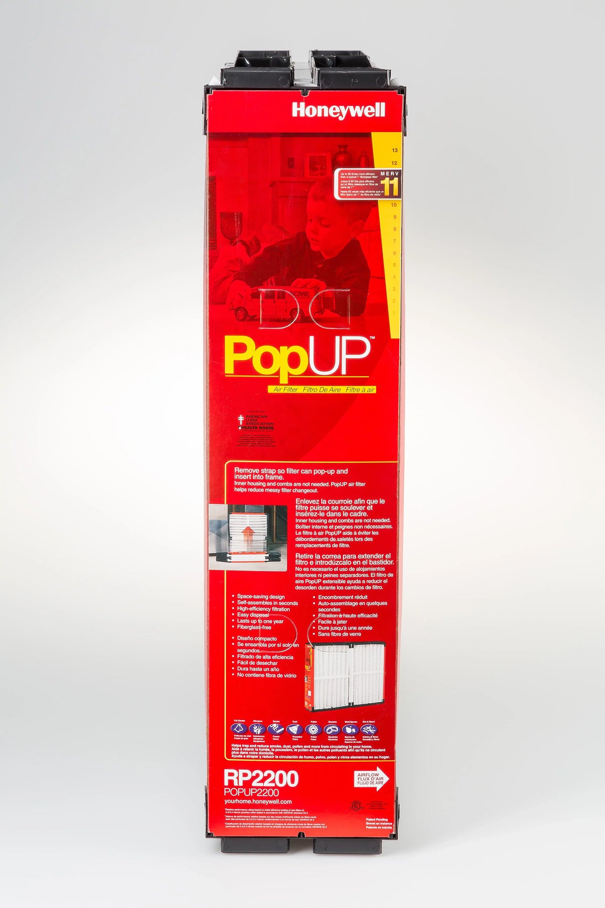 x - Aprilaire, for Replacement inches Honeywell 25 11 6 20 Filter POPUP2200, x Space-Gard