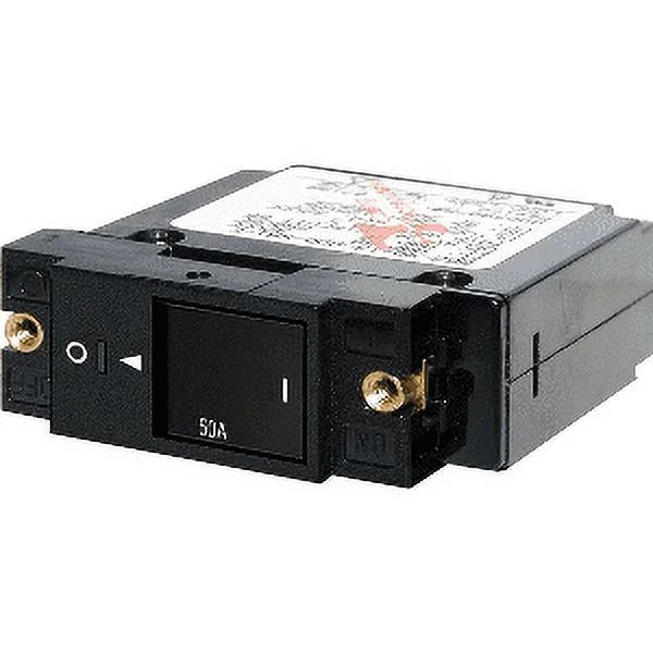 Sea Pole Reset 2" Circuit Single Rocker Blue 50 Small Case 7433 Slot - Breaker Amp