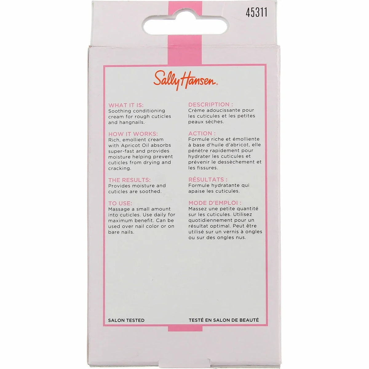 Pack oz 0.4 Hansen Cream 4 Sally - Massage Cuticle