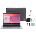 Restored 64GB Display Celeron eMMC, Silver LPDDR4, , Intel N4020, Accessories Chrome 315 4GB Acer Chromebook 15.6" Laptop, Mazepoly +