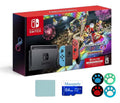 Months Game with Online Switch Nintendo Full 3 Membership Joy-Con Blue/Red Kart Switch Mario Nintendo | Bundle: Deluxe 8 Accessories | Mazepoly Console Neon Download