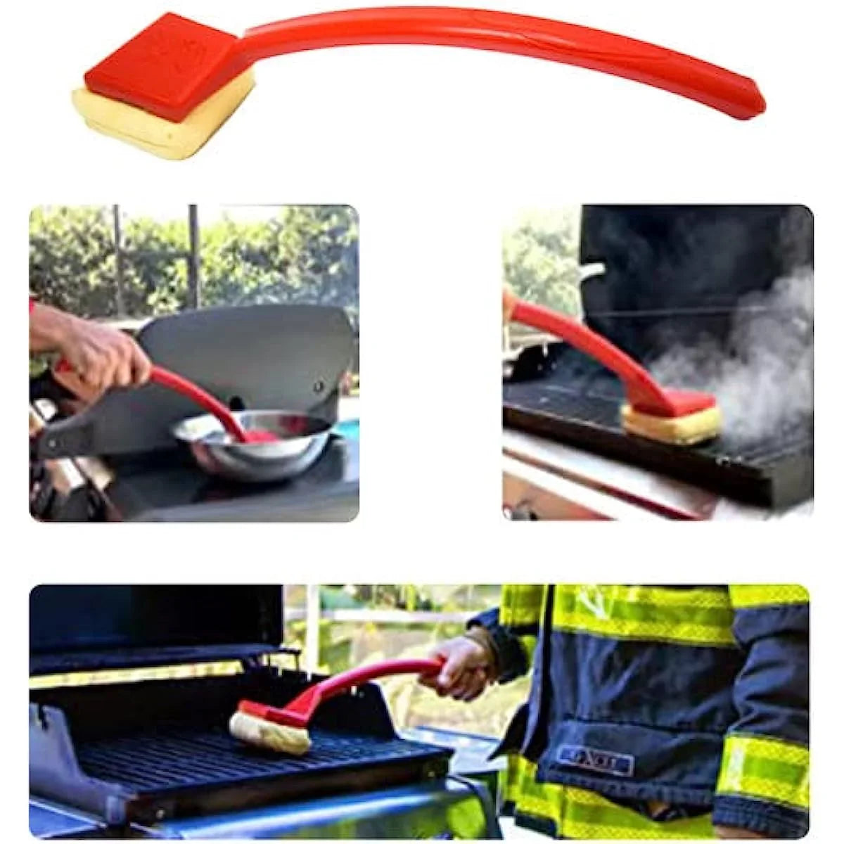 Free Outdoor Accessories Brush Scraper Tools Bristle Brush Grill Clean Cleaning Barbecue Scraper Cleaner Replaceable Kitchen For Cleaning Head