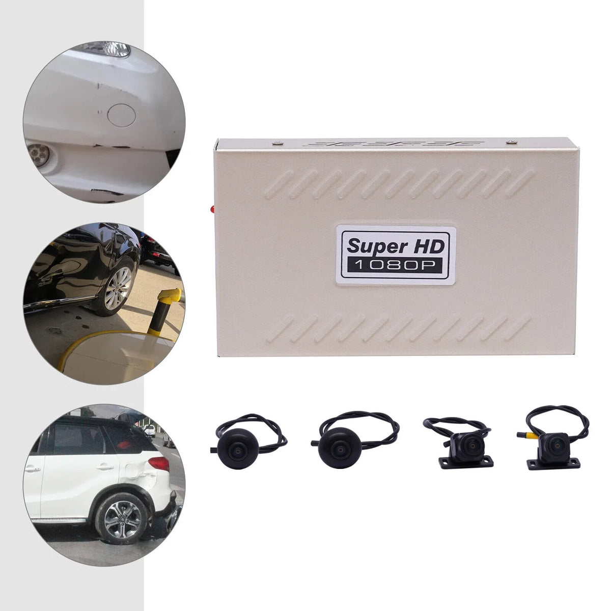 Recording Night System 4-Camera 1080P Bird Kit 360° Recorder View ZhdnBhnos Rear Panoramic View Vision Car