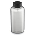 Brushed w/Wide Stainless 64oz, Wide Loop Kanteen Cap, Klean