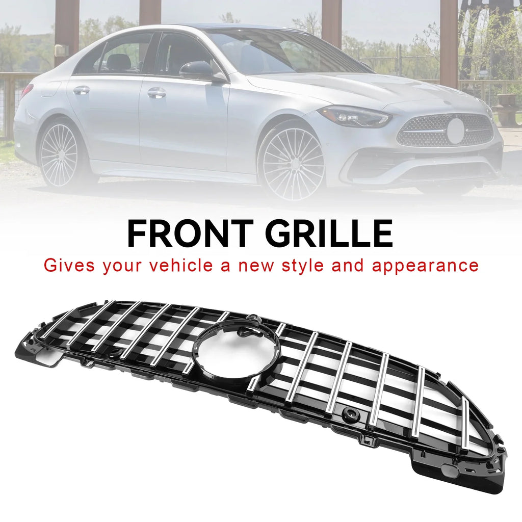 fit W/Camera Mercedes 2022-2023 for Grill Grille Bumper Benz W206 Front Style
