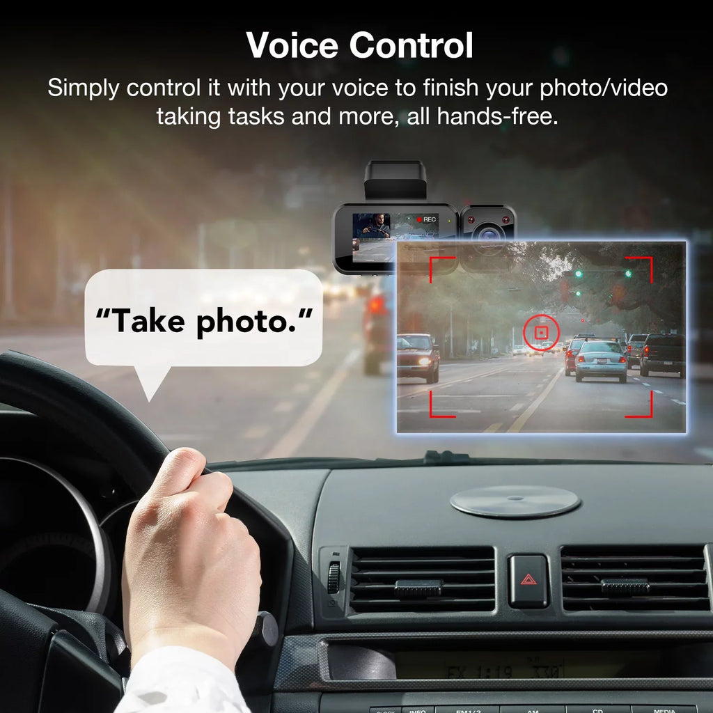 Camera w/ 1080p and & Dash Modular Cam V5C Cabin Capabilities, Front 4K Wi-Fi,