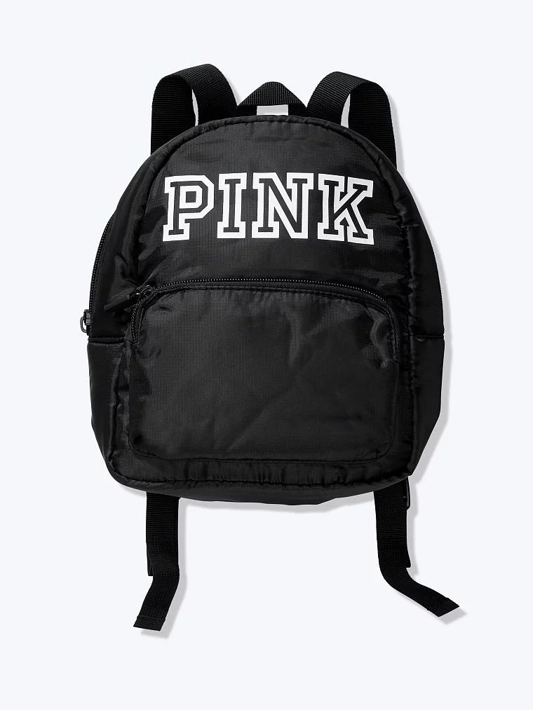 Pink Black Backpack Tote New Mini Logo Bag Secret Victoria's