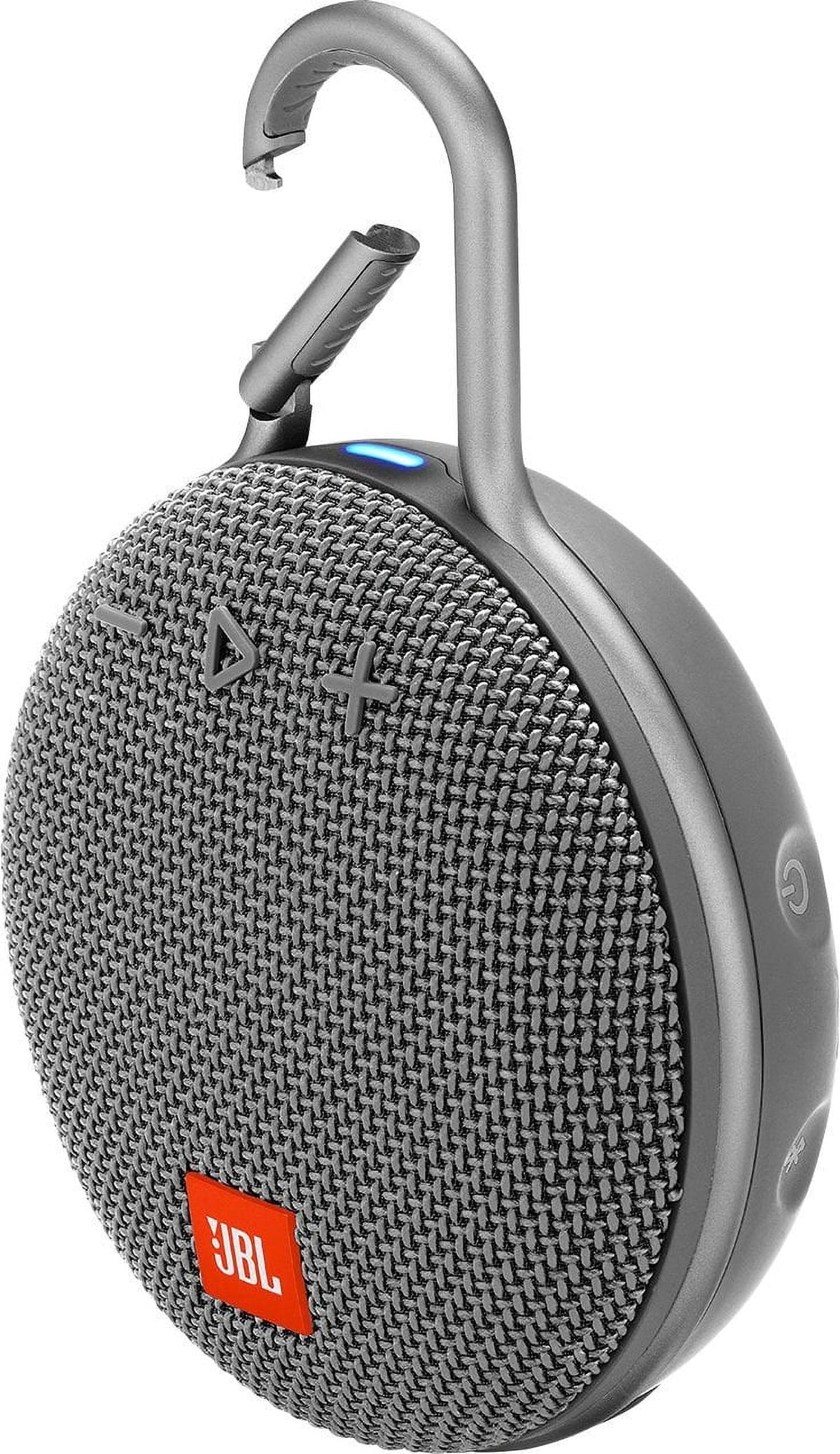 (Refurbished) Bluetooth Clip Wireless 3 Portable JBLCLIP3GRY Restored Speaker Gray New Like
