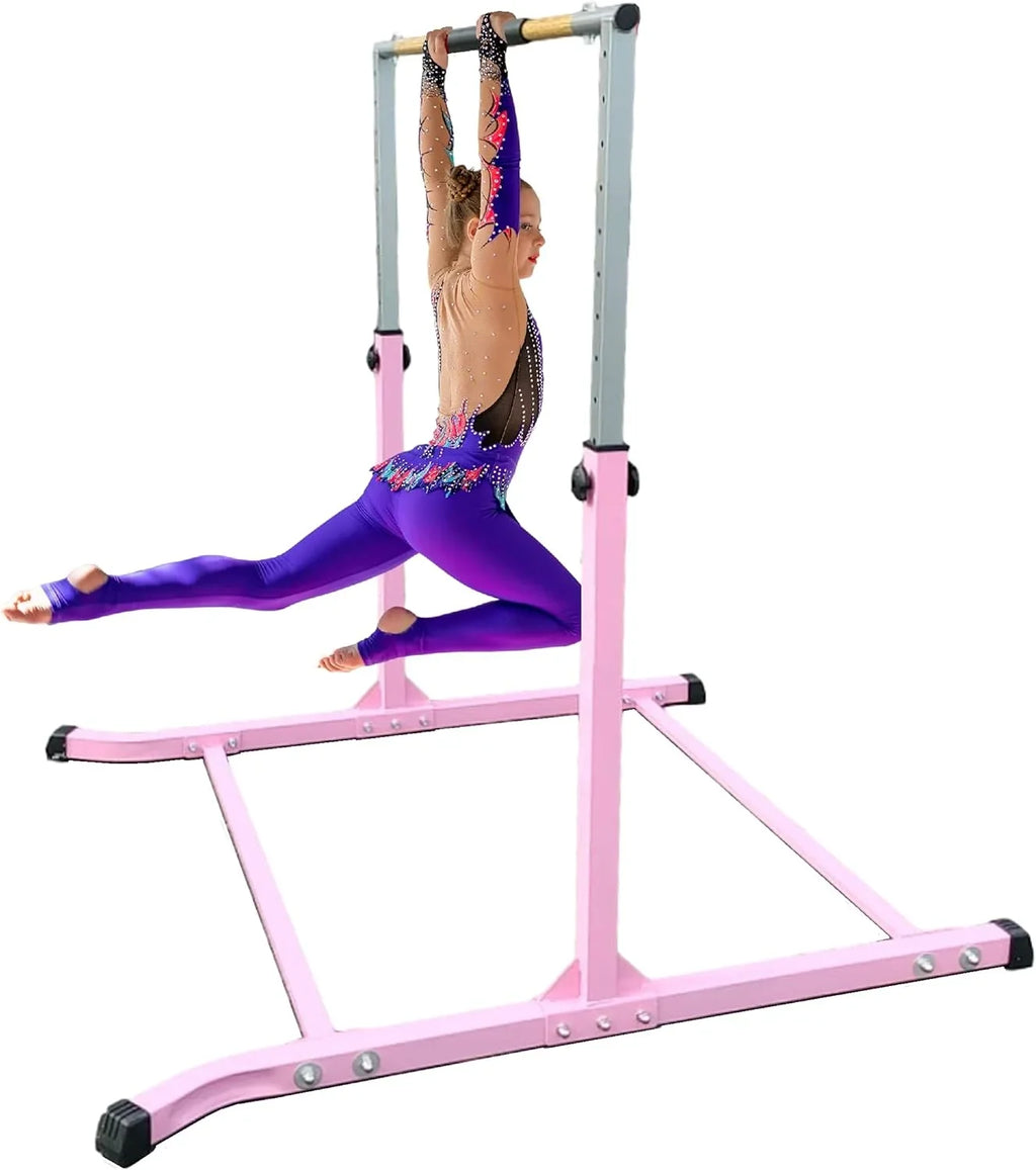 Free Kip - Pink with Bar Training Pad Foam Gymnastics Expandable Athletic Standard Bar Horizontal