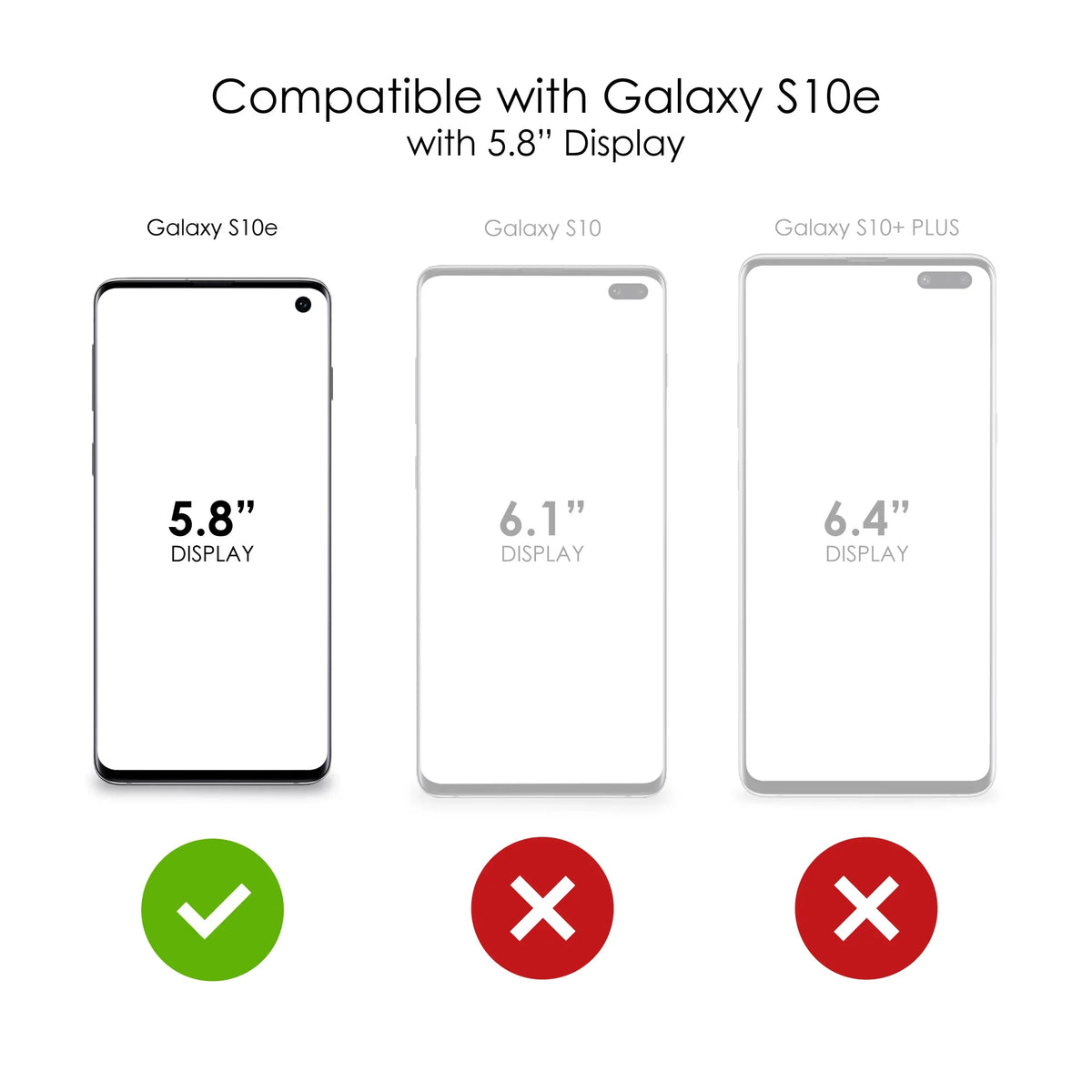 '- Protector S10e Clear Samsung Screen) DistinctInk Over (5.8" Back Ribbon Faith Tempered Hybrid Galaxy Shockproof Screen Glass Pink Acrylic Bumper - for Cancer Fear - Case
