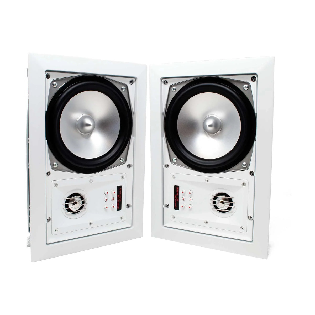 or pair, of Ceiling White speakers 4 total) Includes Speaker - - (Multipack SpeakerCraft Three Grill MT6 8 In-Wall