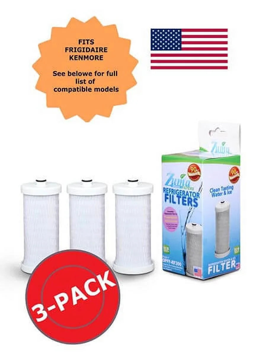 '- Frigidaire® Fits Pack , - , with 3 , -RF300 Moisture Model -100 U.S.A. Ice Brand Made Filter in # and