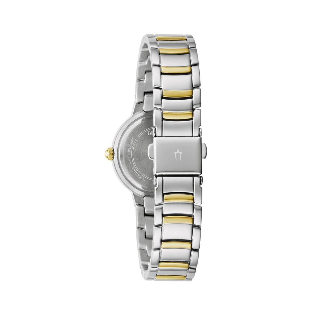 Watch Stainless - Bulova Crystal Women's Two-Tone Accent Steel 98L271
