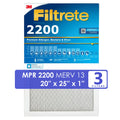 & Allergen Premium - (20x25x1) * Home 3M 2200 Series Air Pollutants Filters Filters Filtrete 3 -