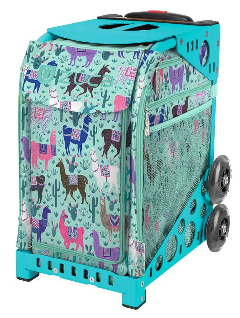 Pouches 18" (Turquoise and Mini Zuca Frame) 2 - Large 1 Llama Utility Rama Bag Sport with
