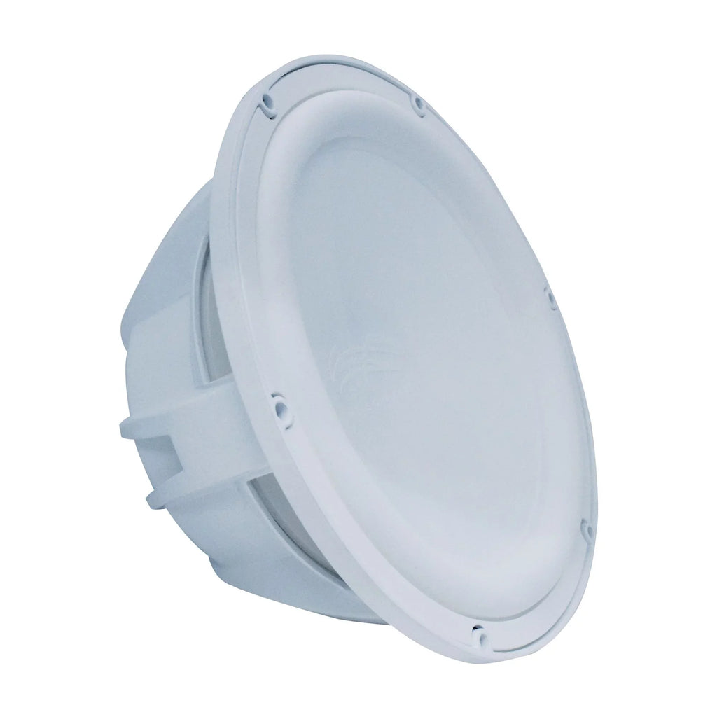 Ohm White - 12" Grill Subwoofer Ring Face Revo & 4 & Closed Wet Grill, Sounds - White Subwoofer,