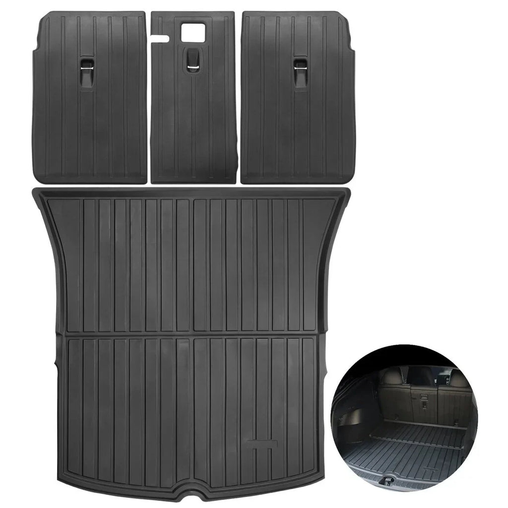 Model Back Tesla Non-slip Climatic Car Moistureproof 3 Mat, Floor Mats, Car Trunk Trunk with Seat All Y, 2021 Fits Floor Mats and 2022 Liner Rear 2020 Trunk