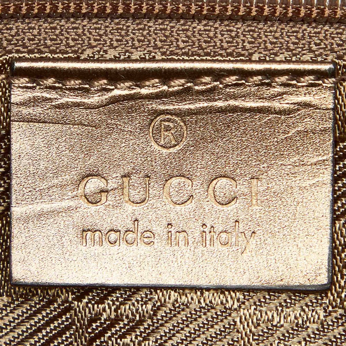 Canvas Fabric Brown Gucci (Good) Bag Shoulder Women Pre-Owned Web