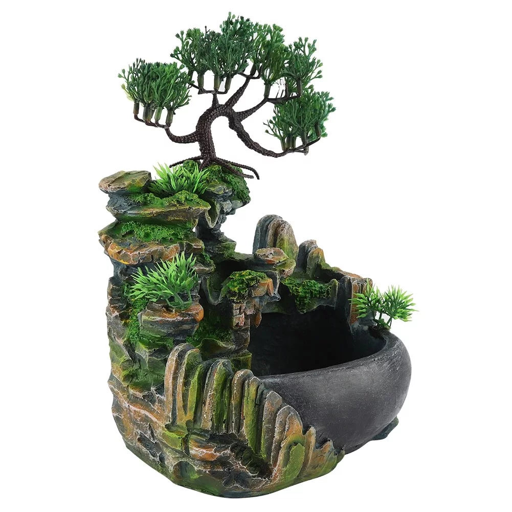 Desktop Moisturefall Mini 220V Plug Zen Meditation Fountain Moisturefall