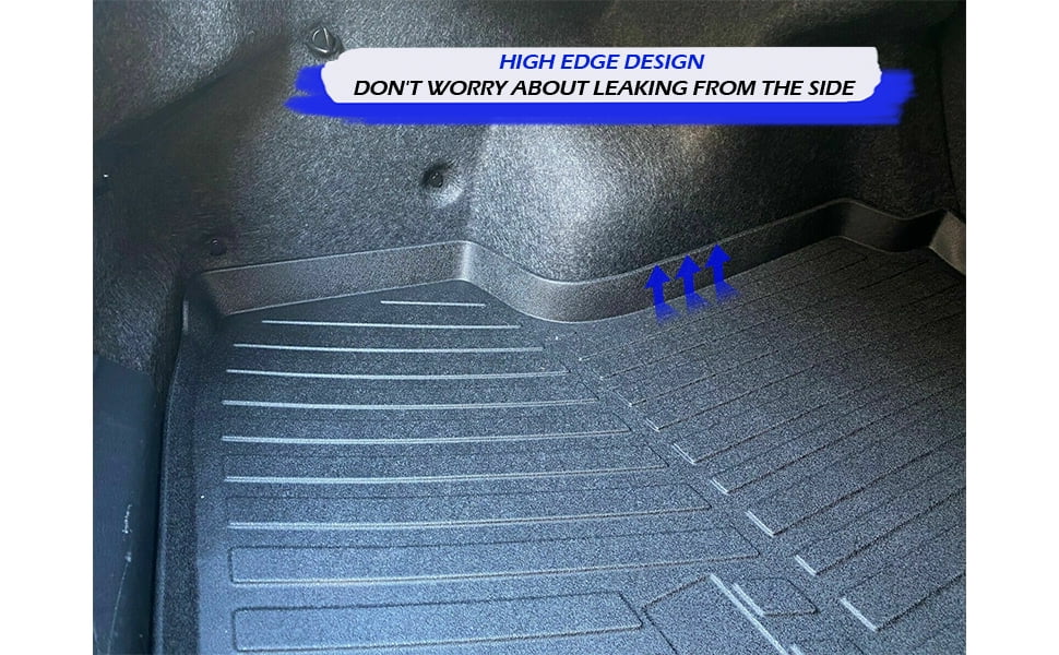 Cars Trunk Mat Mats Non-Slip Trunk – Climatic-Defensive Laser Rubber – Trunk Easy for to Design Altima Raised 2013-2023 Install Lip for Mat Liner Car with – Cargo – – Nissan Pre-Cut