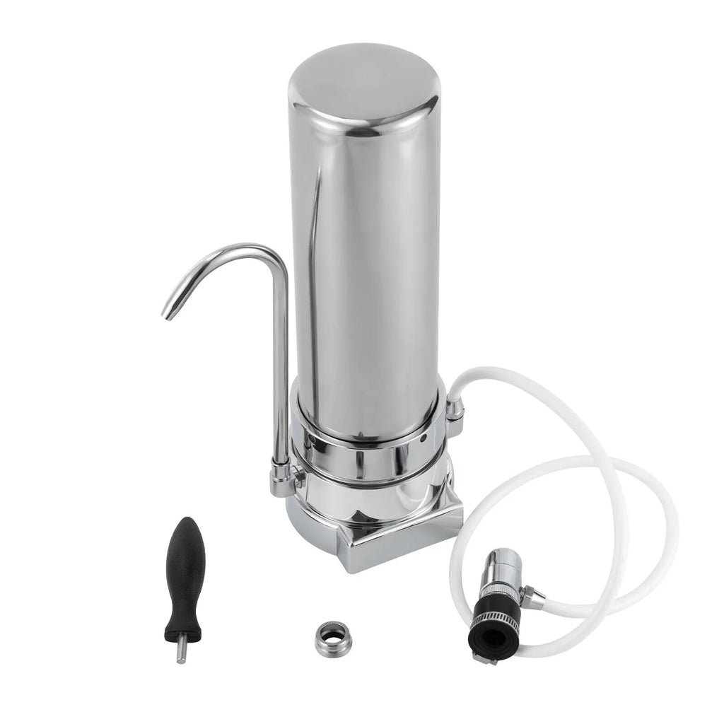 System Filter Filter Stainless Silver Tap Filtration Drinking Countertop Sink Moisture