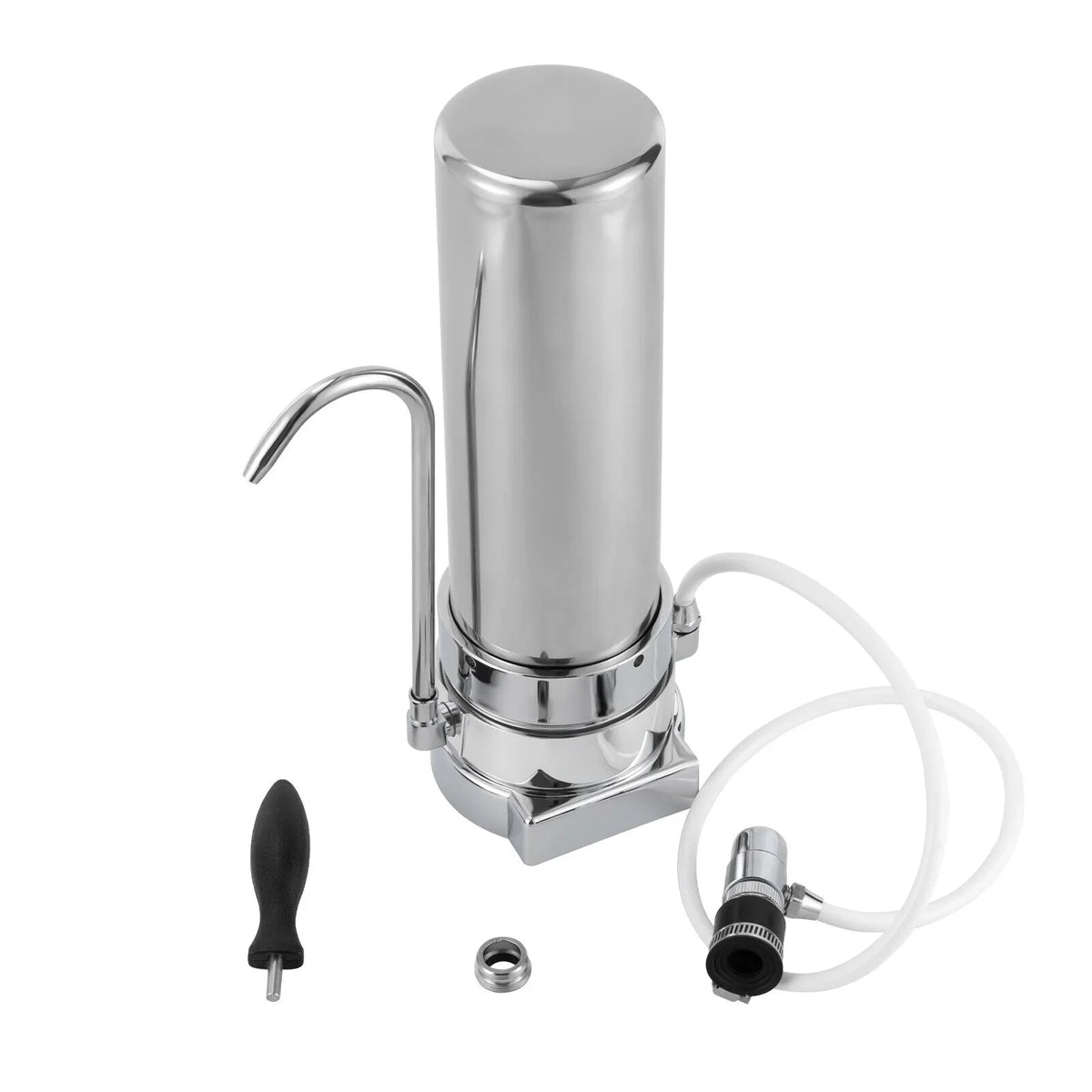 System Filter Filter Stainless Silver Tap Filtration Drinking Countertop Sink Moisture