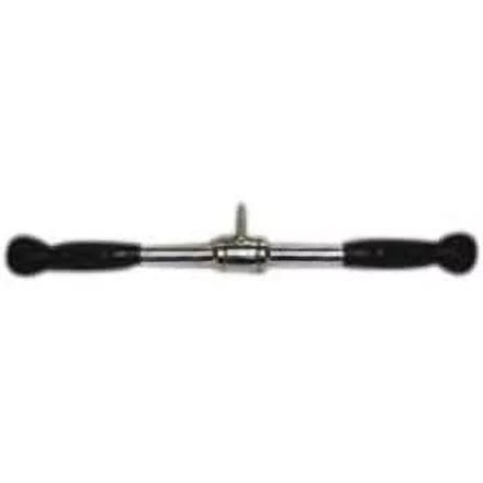 Cable Straight 20" Bar with Deluxe Attachment Rubber Handgrips