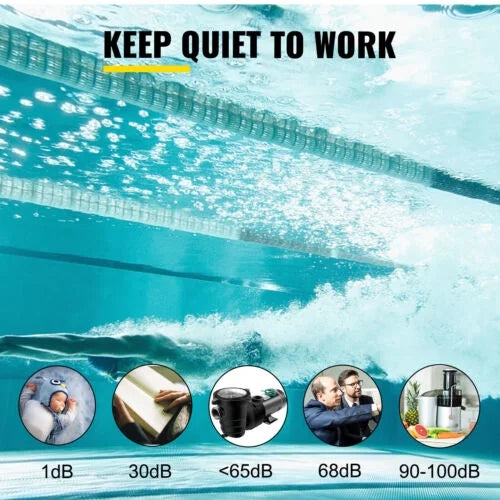 1.5HP Ground In/Above Pool Swimming Pump w/ 5547GPH Strainer Motor 41FT Filter
