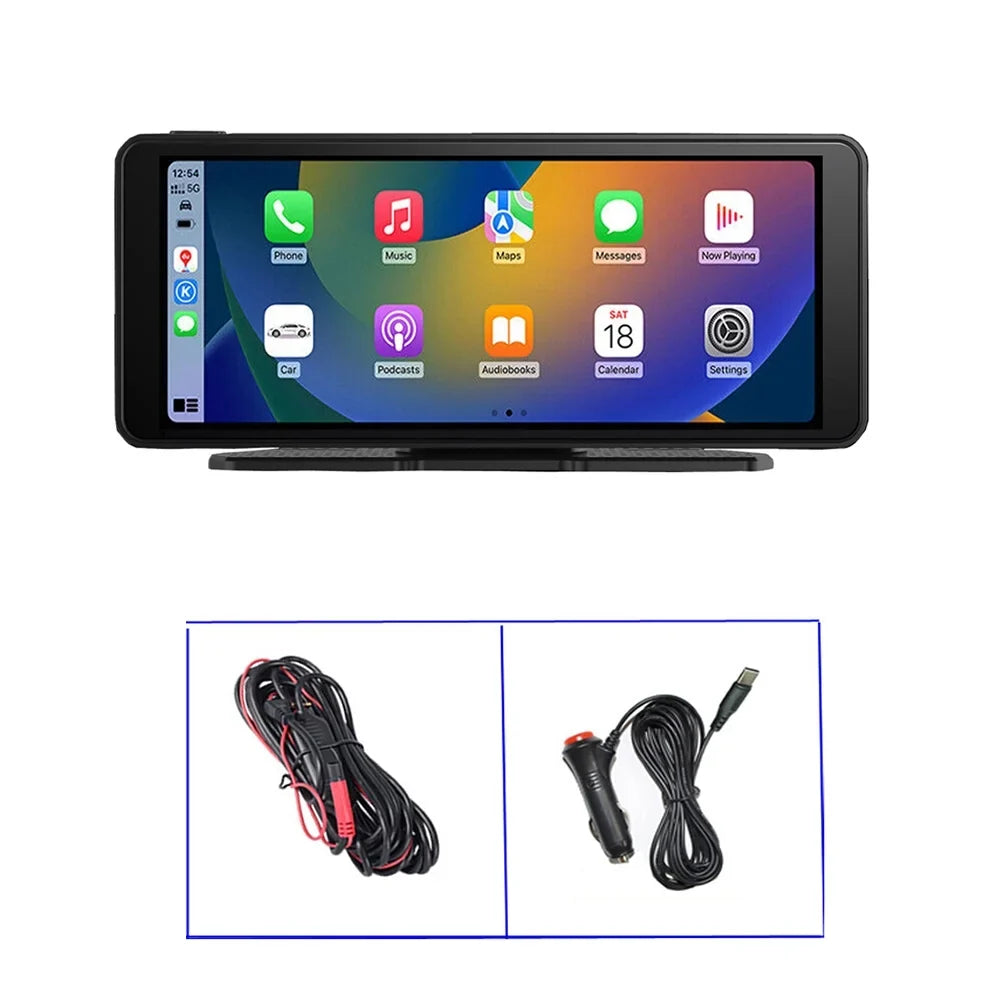 Apple Portable Android with Carplay and Apple inch Camera Car Virwir Touch Auto1080p Link Backup Mirror Carplay 6.86 Stereo Wireless Screen