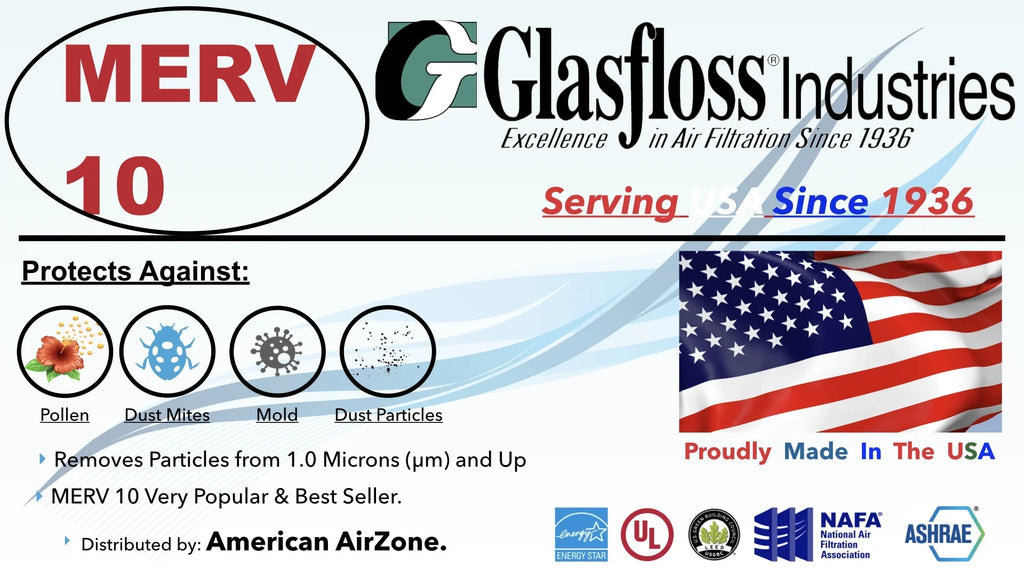 '- In - Filter - Pleated or Air - Home - . Filter Filter of Office 2" Air Glasfloss 6) (Pack 14x25x2 or Furnace 10 The - Air Made