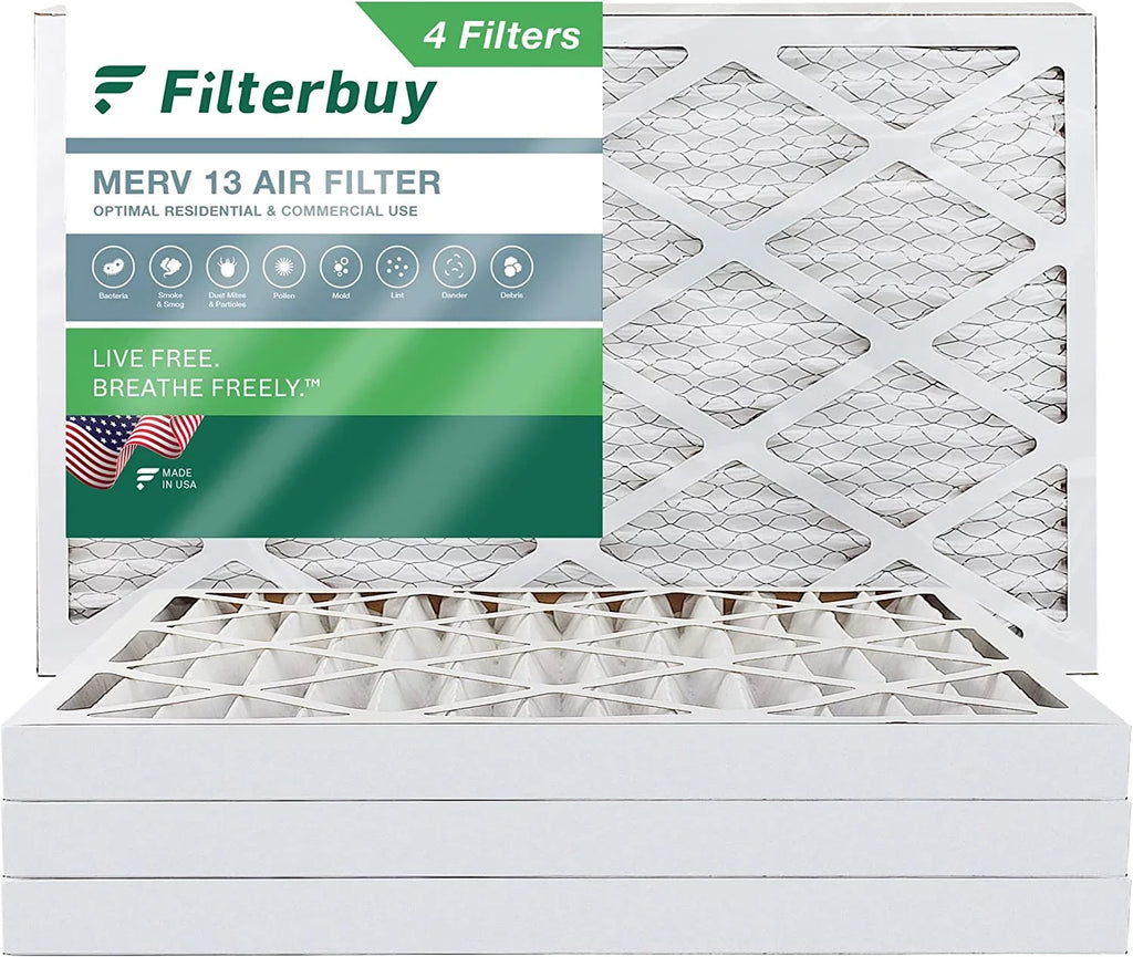 Furnace 12x36x2 Air (4-Pack) 13 Filters Pleated Filterbuy