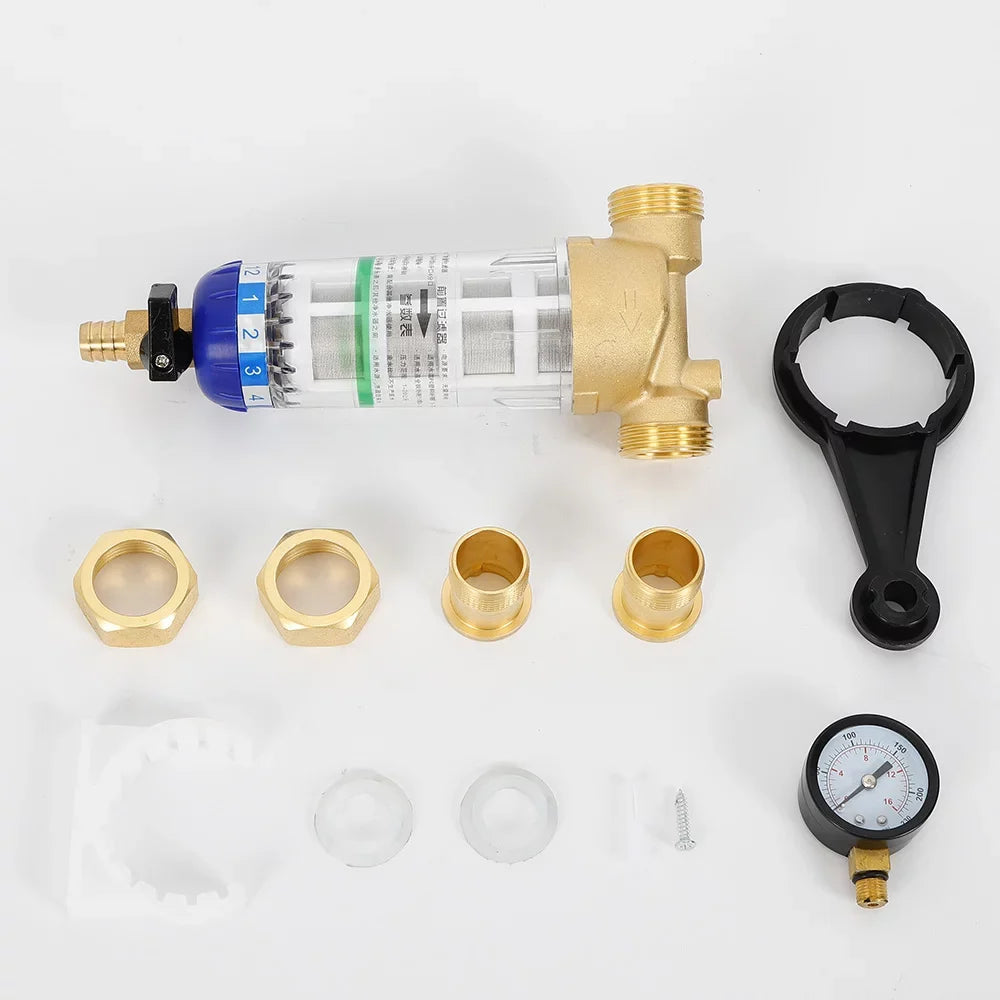 Filter Pre-filter Sediment Sediment Down Sand Moisture 50℃ Moisture for Filter Reusable Spin Moisture Moisture Pipe Home Filter Remove