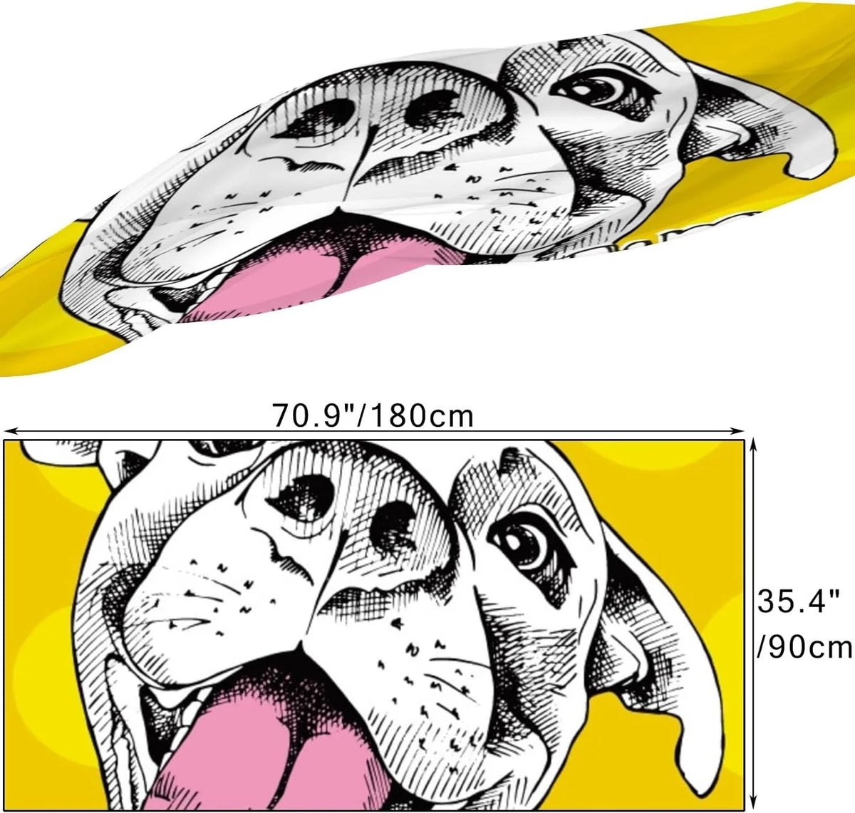 Cheerful Silk Shawl Wrap Girls Women Lightweight Dog for Scarves Long Scarf Neck Hyjoy