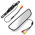 Camera System Car View Reverse Parking Cam Driving Night 4.3" Backup Camera Camera Mirror Rear Vision Vehicles Cheefull